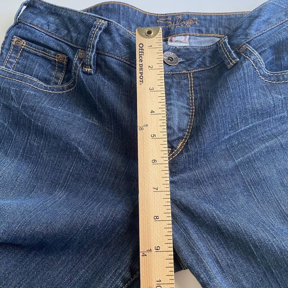 Silver Jeans Women's Straight Leg Jeans - Dark Blue - Picture 4 of 8